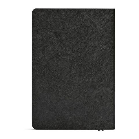 Sartre Notizbuch A5 recy. Papier 80 gsm Schwarz | ohne Werbeanbringung | A5