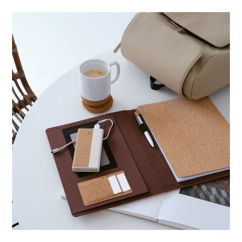 Archimedes Powerbank Batterie Kork 10 000 mAh  Beige | ohne Werbeanbringung | Nicht verfügbar | Nicht verfügbar | Nicht verfügbar