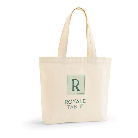 Blanc Einkaufstasche recy.Baumwolle (220 g/m²). Mit Henkeln und Bodenfalte Natur | ohne Werbeanbringung | Nicht verfügbar | Nicht verfügbar | Nicht verfügbar