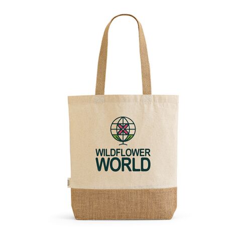 Puncak Einkaufstasche recy.Baumwolle (180 g/m²) und Jute (275 g/m²) Beige | ohne Werbeanbringung | Nicht verfügbar | Nicht verfügbar | Nicht verfügbar