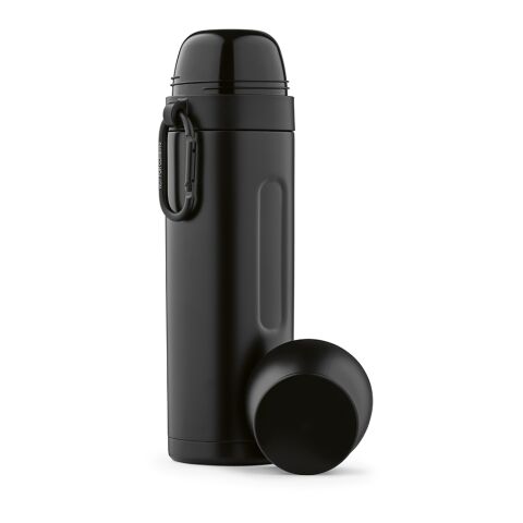 Loire Thermos recy.Edelstahl 810 ml Schwarz | ohne Werbeanbringung