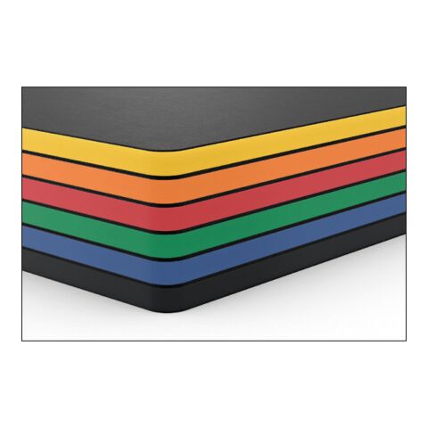 Notizbuch Tablet-Book Farbschnitt Naturkarton-Softcover schwarz Schwarz | 94 × 152 mm | ohne Werbeanbringung | grün/grün | 94 × 152 mm / Winkelkaro