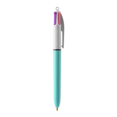 BIC® 4 Colours Fashion Kugelschreiber Weiß-hellblau | ohne Werbeanbringung | Nicht verfügbar | Nicht verfügbar