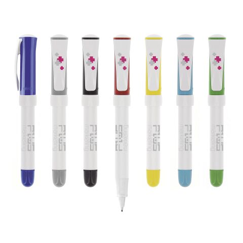 BIC® XS Finestyle Weiß-rot | schwarze Tinte | 1-farbiger Tampondruck | Clip-Clip | 11.00 mm x 38.00 mm