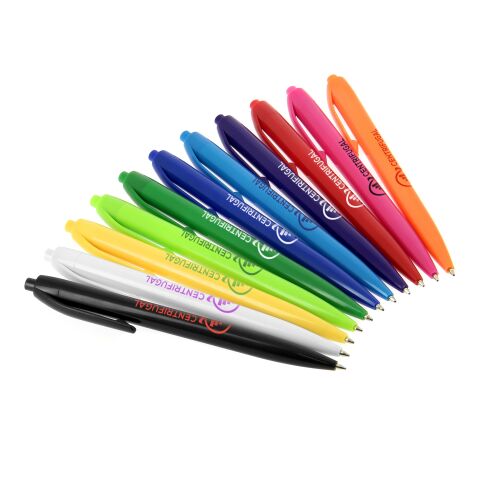 BIC® Basic Kugelschreiber weiß | 1-farbiger Siebdruck | Schaft-gegenüber vom Clip | 13.00 mm x 50.00 mm