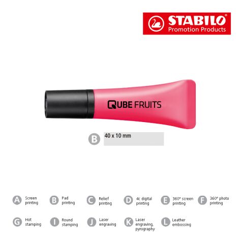 STABILO NEON Leuchtmarkierer neonpink | ohne Werbeanbringung