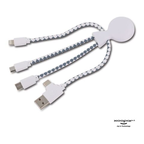 2081 | Xoopar Mr. Bio Charging cable Weiss | ohne Werbeanbringung | Nicht verfügbar | Nicht verfügbar | Nicht verfügbar