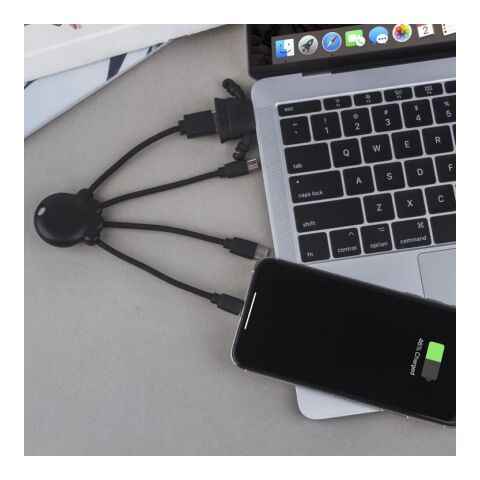 2087 | Xoopar Octopus Charging cable Schwarz | ohne Werbeanbringung | Nicht verfügbar | Nicht verfügbar | Nicht verfügbar