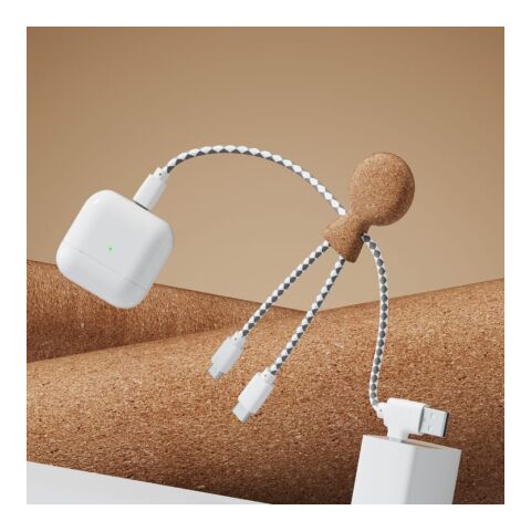 Xoopar Mr. Bio Cork Charging Cable Natur