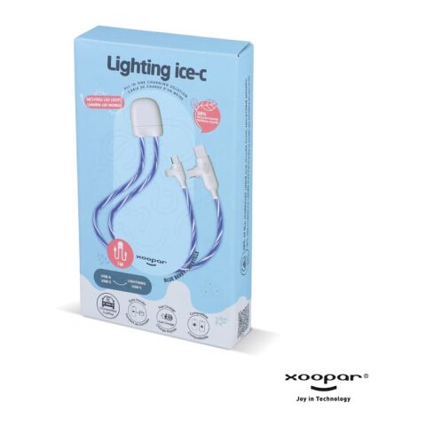Xoopar GRS lighting ICE-C cable Blau Weiss | ohne Werbeanbringung | Nicht verfügbar | Nicht verfügbar | Nicht verfügbar