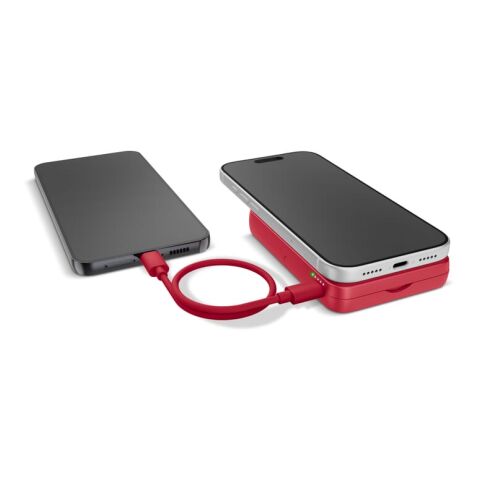 Fresh 'n Rebel Kabellose Powerbank 10000 mAh kompatibel mit MagSafe Rot Weiß | ohne Werbeanbringung | Nicht verfügbar | Nicht verfügbar