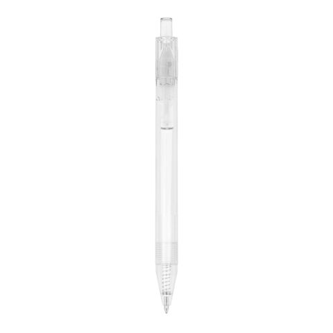 R-PET-Kugelschreiber Weiss-Weiss | 1-farbiger Tampondruck | 270° vom Clip | 50 mm x 7 mm | Nicht verfügbar
