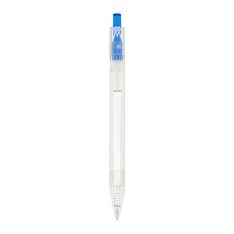 R-PET-Kugelschreiber Blau Weiss-Blau Weiss | 1-farbiger Tampondruck | in Verlängerung vom Clip | 30 mm x 7 mm | Nicht verfügbar