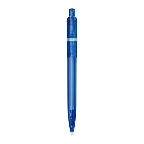 Kugelschreiber Ducal Clear Transparent Blau Weiss-Blau Weiss | 1-farbiger Tampondruck | Clip | 25 mm x 6 mm | Nicht verfügbar