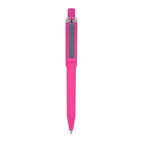 Ozzy-Stift mit Soft-Touch Rosa | 3D Digitaldruck | 270° vom Clip | 42 mm x 8 mm