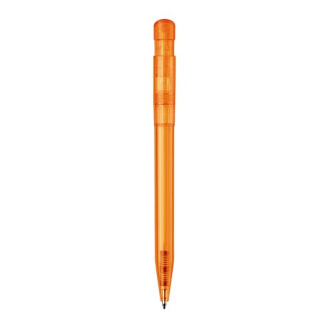 Kugelschreiber S45 Clear Transparent Orange-Orange | 1-farbiger Tampondruck | in Verlängerung vom Clip | 45 mm x 8 mm | Nicht verfügbar