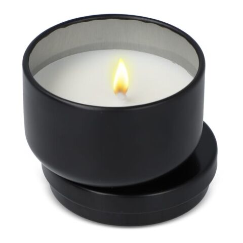 Asana unparfümierte Kerze auf Pflanzenbasis in recycelter Dose Schwarz | ohne Werbeanbringung | Nicht verfügbar | Nicht verfügbar
