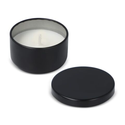 Asana unparfümierte Kerze auf Pflanzenbasis in recycelter Dose Schwarz | ohne Werbeanbringung | Nicht verfügbar | Nicht verfügbar