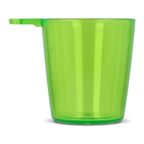 Festival-Shotglas mit Lanyard Dunkelgrün-Dunkelgrün | ohne Werbeanbringung | Nicht verfügbar | Nicht verfügbar