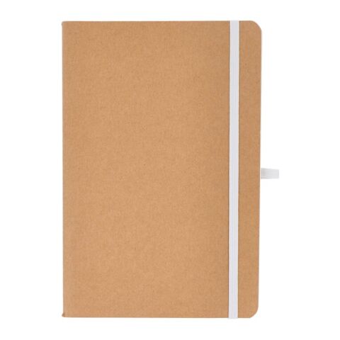 Notizbuch mit flexiblem Einband Kraftpapier A5 Weiss | ohne Werbeanbringung | Nicht verfügbar | Nicht verfügbar