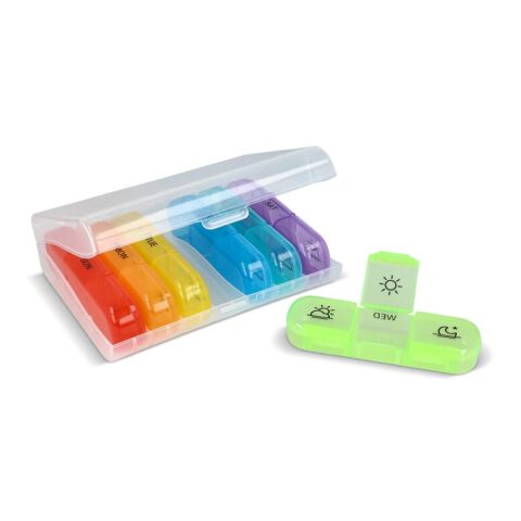 7-Tage-Pillendose Joseph weiss | 1-farbiger Tampondruck | Oberseite | 65 mm x 60 mm