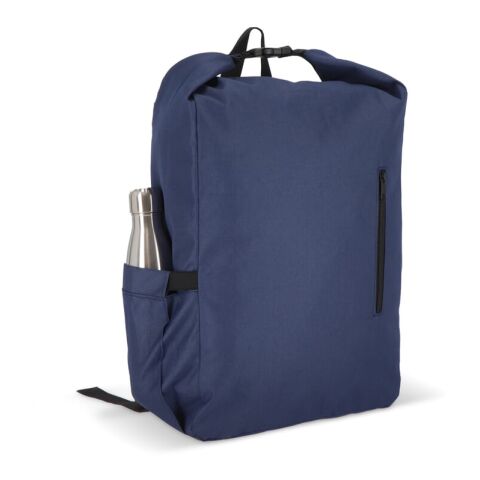 R-PET 600D Rolltop-Rucksack 20L Dunkelblau | ohne Werbeanbringung | Nicht verfügbar | Nicht verfügbar