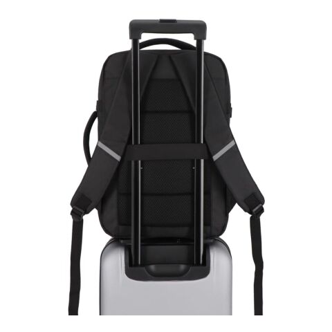 R-PET 600D Handgepäck Rucksack 22L Schwarz | ohne Werbeanbringung | Nicht verfügbar | Nicht verfügbar