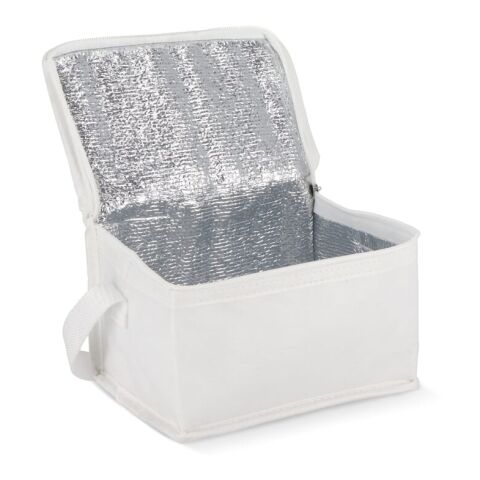 R-PET 6 Dosen-Kühltasche Non Woven 20x 13 x 12,5cm 75g/m² Weiss | ohne Werbeanbringung | Nicht verfügbar | Nicht verfügbar