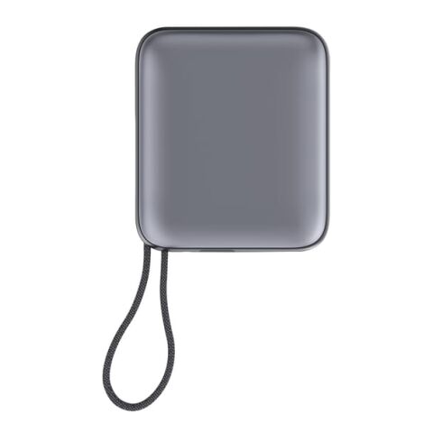 Nova Powerbank 22,5 W Power Delivery mit integrierten Kabeln 10.000 mAh Dunkelgrau | Digitaldruck | Oberseite | 45 mm x 35 mm