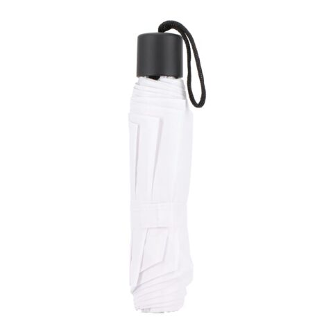 Congo 190T Pongee 21" Faltbarer Regenschirm Weiss