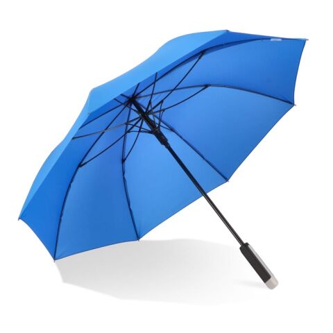 Emerantia 190T Pongee 23" Stockschirm Auto offen Blau / Weiss | ohne Werbeanbringung | Nicht verfügbar | Nicht verfügbar