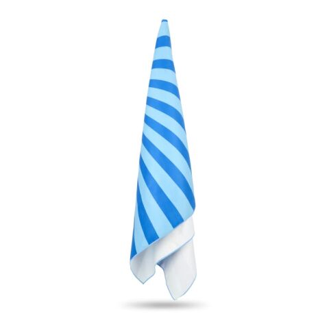 R-PET-Schnelltrocknungs-Strandtuch 100 × 180 cm, Sublimationsdruck Blau Weiss | ohne Werbeanbringung | Nicht verfügbar | Nicht verfügbar