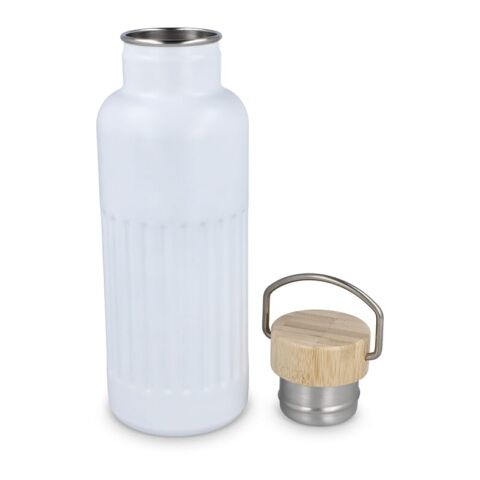 Recycelte Edelstahl-Isolierflasche 500 ml Weiss | ohne Werbeanbringung | Nicht verfügbar | Nicht verfügbar