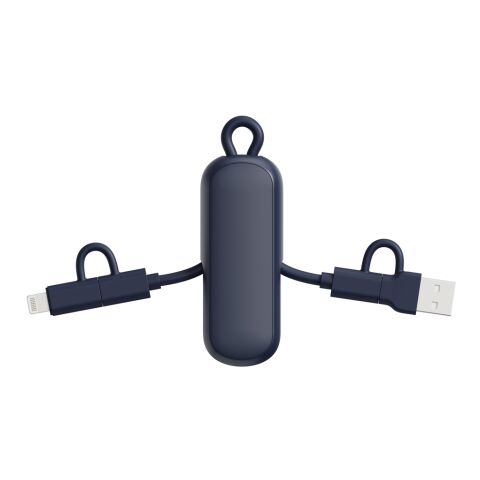 Urban Vitamin Dublin 100W 4-in-1-Kabel am Schlüsselanhänger blau