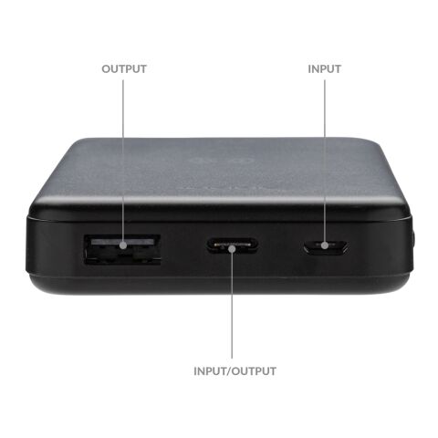 5.000mAh 5W Wireless Powerbank aus RCS recyceltem Kunststoff schwarz | ohne Werbeanbringung | Nicht verfügbar | Nicht verfügbar