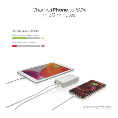 Urban Vitamin Alameda 10.000mAh 18W PD Powerbank weiß | ohne Werbeanbringung | Nicht verfügbar | Nicht verfügbar