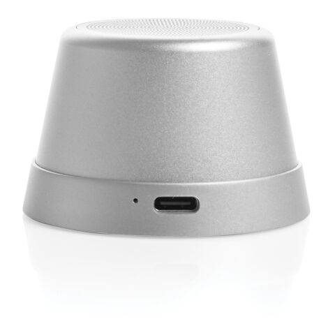 Nivio magnetischer 5W-Speaker aus RCS recyceltem Aluminium silber | ohne Werbeanbringung | Nicht verfügbar | Nicht verfügbar