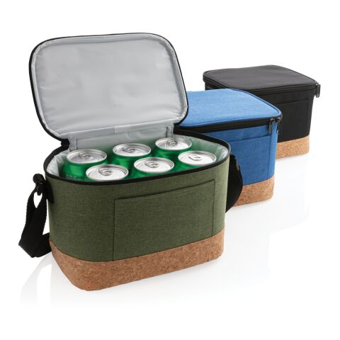 Two-Tone Kühltasche mit Korkdetails blau | ohne Werbeanbringung | Nicht verfügbar | Nicht verfügbar | Nicht verfügbar