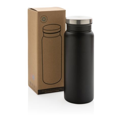 RCS recycelte Stainless Steel Vakuumflasche 600ml schwarz-schwarz | ohne Werbeanbringung | Nicht verfügbar | Nicht verfügbar