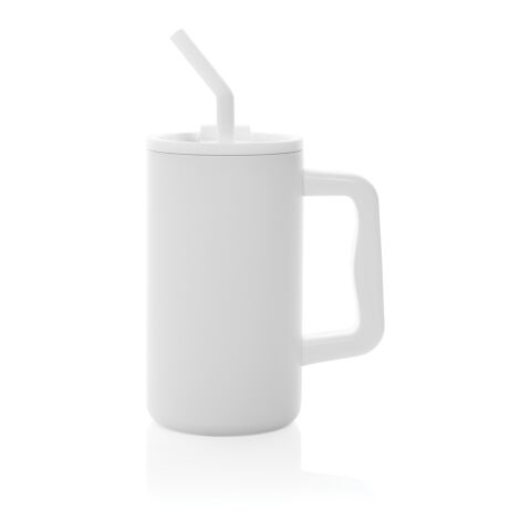 Cube Becher aus RCS recyceltem Stahl 800ml weiß | ohne Werbeanbringung | Nicht verfügbar | Nicht verfügbar