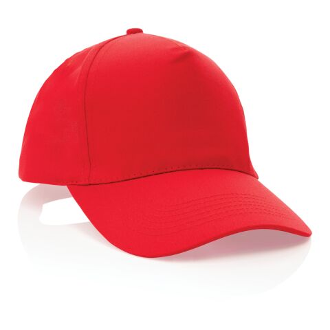 Impact 5 Panel Kappe aus 190gr rCotton mit AWARE™ Tracer rot | ohne Werbeanbringung | Nicht verfügbar | Nicht verfügbar | Nicht verfügbar