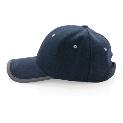 Impact AWARE™ 280gr Brushed rCotton 6 Panel Kontrast-Cap marineblau | ohne Werbeanbringung | Nicht verfügbar | Nicht verfügbar | Nicht verfügbar