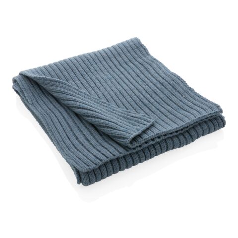 Impact AWARE™ Polylana® Strickschal 180x25cm blau | ohne Werbeanbringung | Nicht verfügbar | Nicht verfügbar | Nicht verfügbar