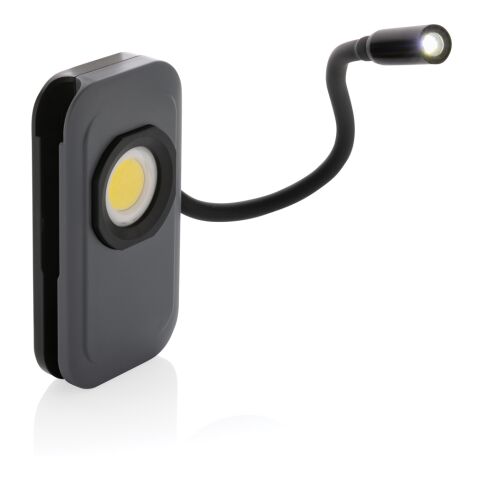 Gear X wiederaufladbare USB Arbeitsleuchte aus RCS rPlastik grau | ohne Werbeanbringung | Nicht verfügbar | Nicht verfügbar