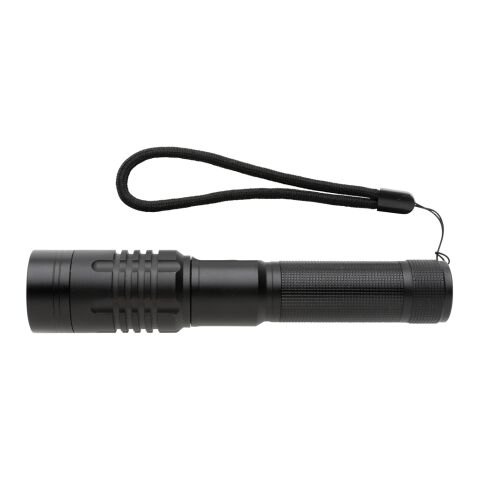 Gear X wiederaufladbare USB Taschenlampe schwarz | ohne Werbeanbringung | Nicht verfügbar | Nicht verfügbar