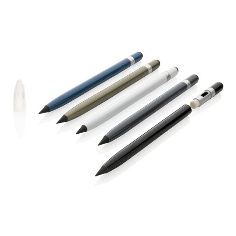 Tintenloser Stift aus Aluminium mit Radiergummi grün | ohne Werbeanbringung | Nicht verfügbar | Nicht verfügbar