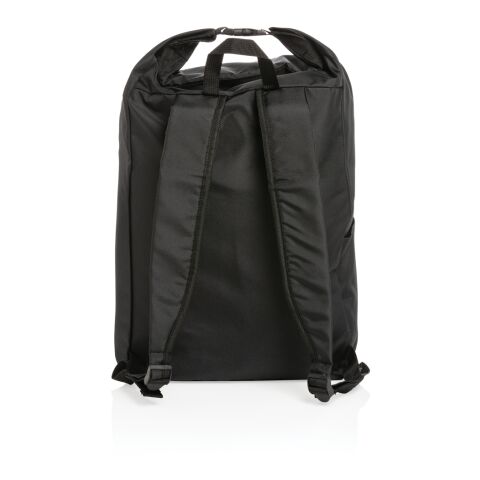 Impact AWARE™ RPET Basic Rolltop-Rucksack schwarz | ohne Werbeanbringung | Nicht verfügbar | Nicht verfügbar | Nicht verfügbar