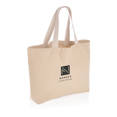 Impact Aware™ 240g/m² große Tasche aus recyceltem Canvas, ungefärbt braun | ohne Werbeanbringung | Nicht verfügbar | Nicht verfügbar | Nicht verfügbar