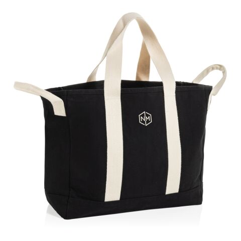 BEAU AWARE™ Strandtasche aus 400gr/m² recyceltem Canvas schwarz | ohne Werbeanbringung | Nicht verfügbar | Nicht verfügbar | Nicht verfügbar