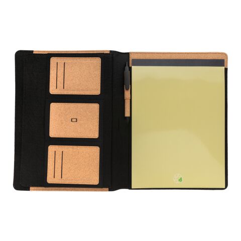 Deluxe Kork Portfolio A4 mit Stift braun | ohne Werbeanbringung | Nicht verfügbar | Nicht verfügbar